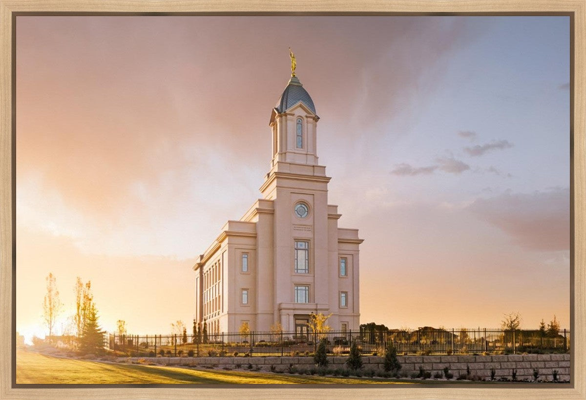 Cedar City Early Sunset Gallery Wrap