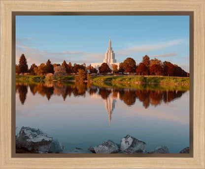Idaho Falls Sunset on the River Gallery Wrap