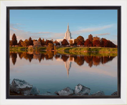 Idaho Falls Sunset on the River Gallery Wrap