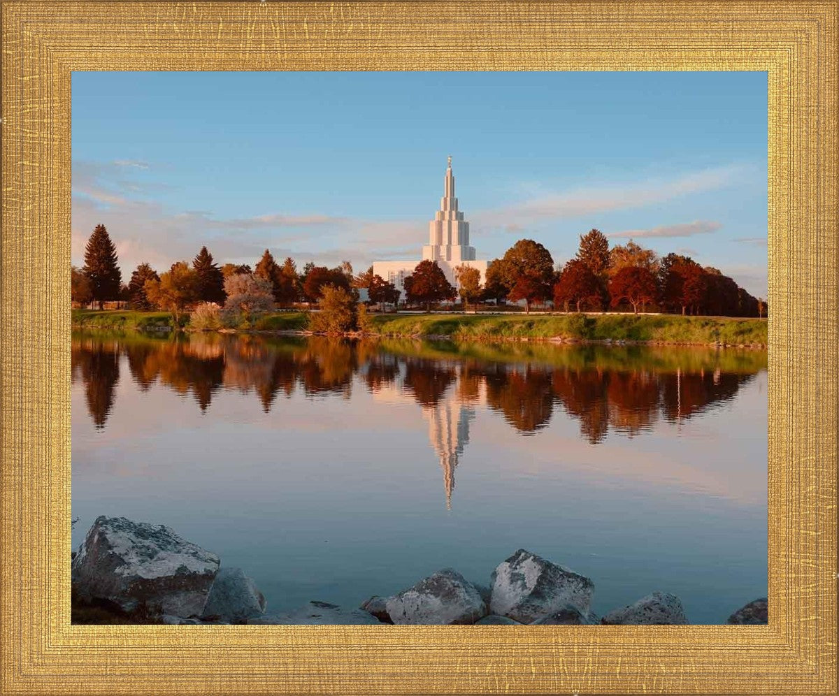 Idaho Falls Sunset on the River