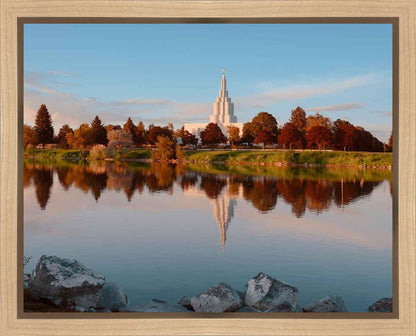 Idaho Falls Sunset on the River Gallery Wrap