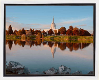 Idaho Falls Sunset on the River Gallery Wrap