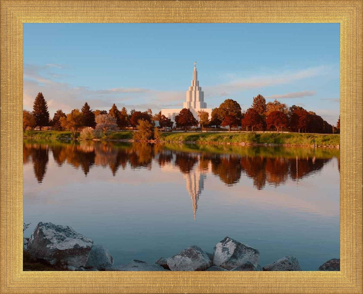 Idaho Falls Sunset on the River