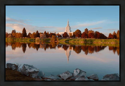 Idaho Falls Sunset on the River Gallery Wrap