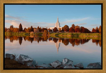 Idaho Falls Sunset on the River Gallery Wrap