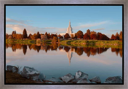 Idaho Falls Sunset on the River Gallery Wrap