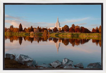 Idaho Falls Sunset on the River Gallery Wrap