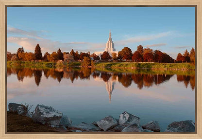 Idaho Falls Sunset on the River Gallery Wrap