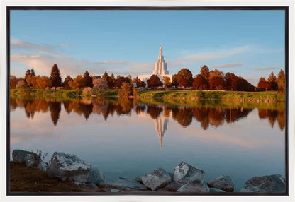 Idaho Falls Sunset on the River Gallery Wrap
