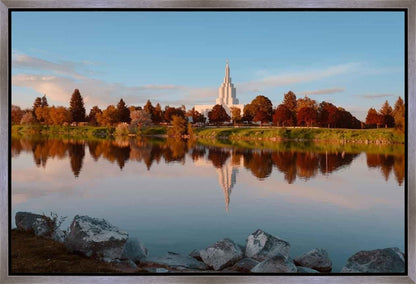 Idaho Falls Sunset on the River Gallery Wrap