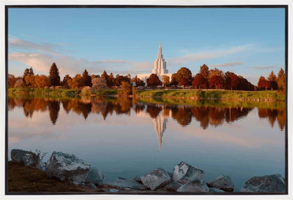 Idaho Falls Sunset on the River Gallery Wrap