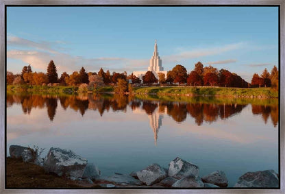 Idaho Falls Sunset on the River Gallery Wrap