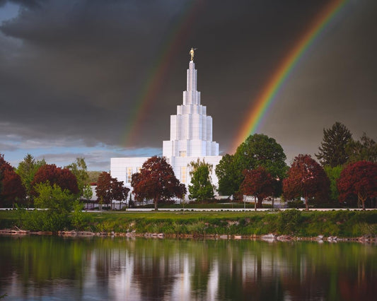 Idaho Falls Rainbow Gallery Wrap