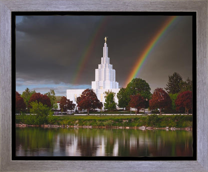 Idaho Falls Rainbow Gallery Wrap