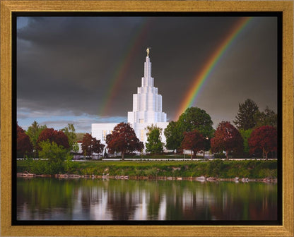 Idaho Falls Rainbow Gallery Wrap