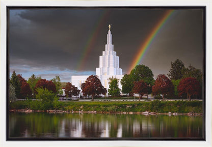 Idaho Falls Rainbow Gallery Wrap