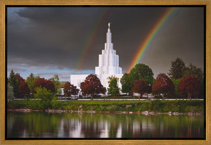 Idaho Falls Rainbow Gallery Wrap
