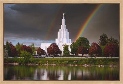 Idaho Falls Rainbow Gallery Wrap