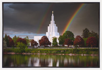 Idaho Falls Rainbow Gallery Wrap