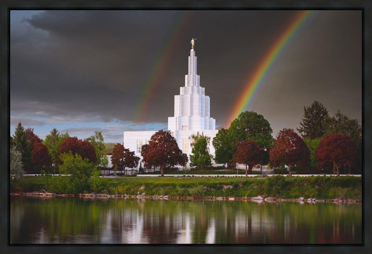 Idaho Falls Rainbow Gallery Wrap