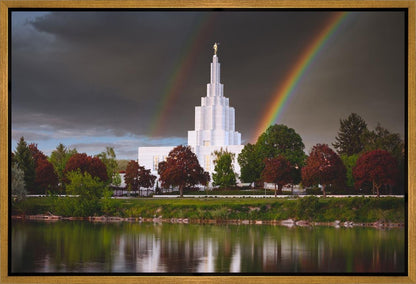 Idaho Falls Rainbow Gallery Wrap
