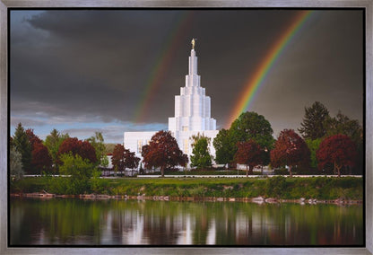 Idaho Falls Rainbow Gallery Wrap