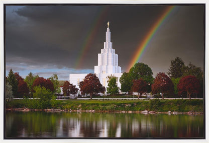 Idaho Falls Rainbow Gallery Wrap