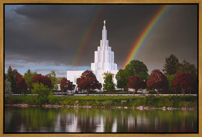 Idaho Falls Rainbow Gallery Wrap