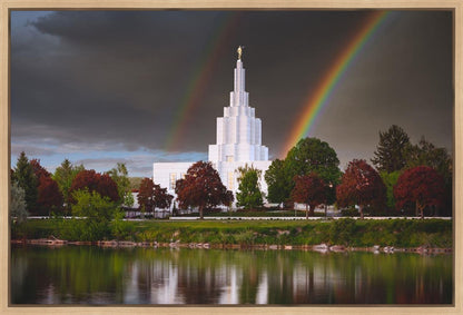 Idaho Falls Rainbow Gallery Wrap