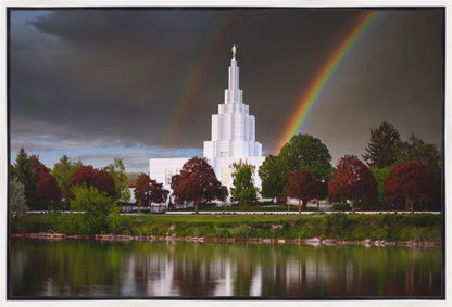 Idaho Falls Rainbow Gallery Wrap