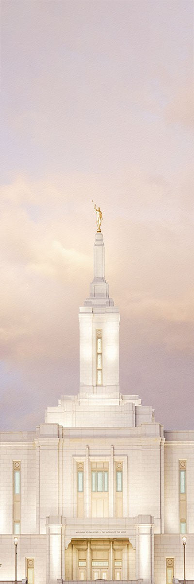 Angel Moroni Pocatello Temple Spire Gallery Wrap