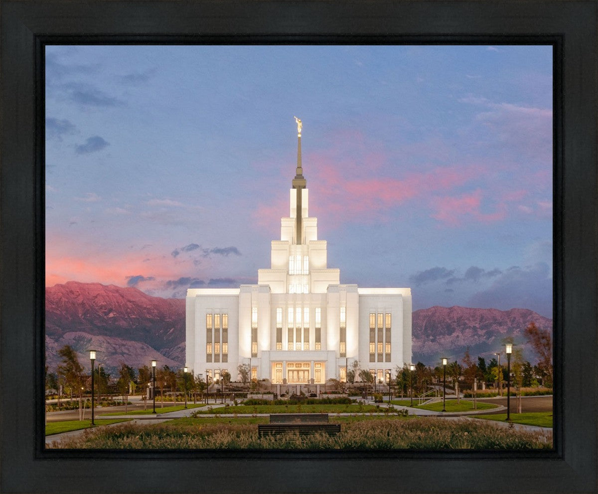 Saratoga Springs Timpanogos Glow Gallery Wrap