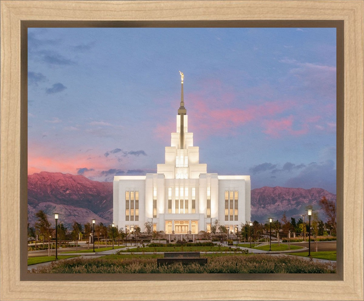 Saratoga Springs Timpanogos Glow Gallery Wrap