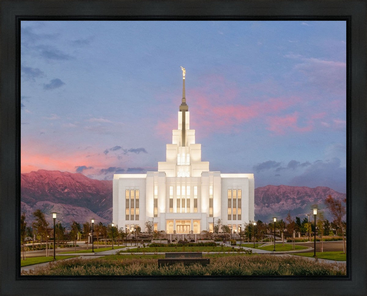 Saratoga Springs Timpanogos Glow Gallery Wrap
