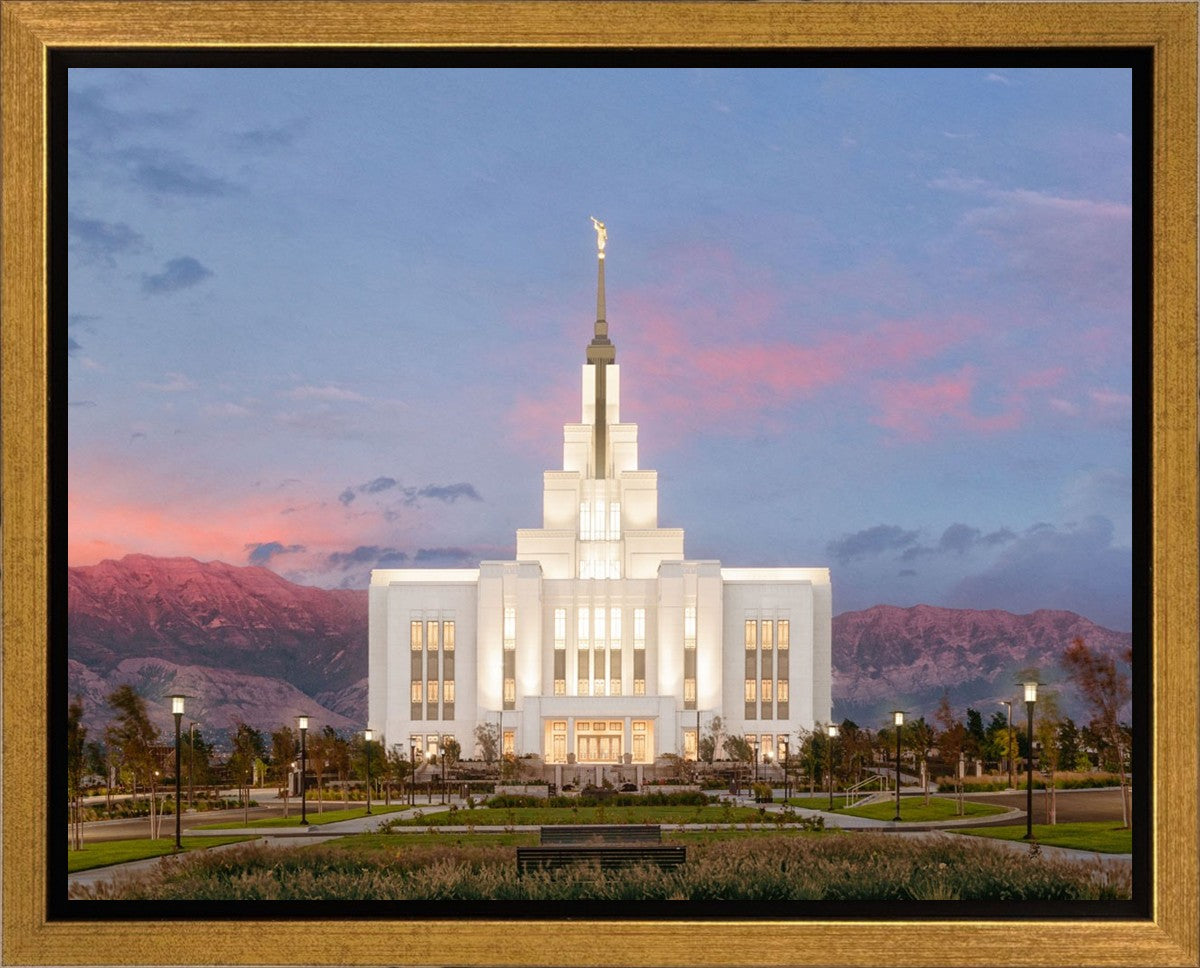 Saratoga Springs Timpanogos Glow Gallery Wrap