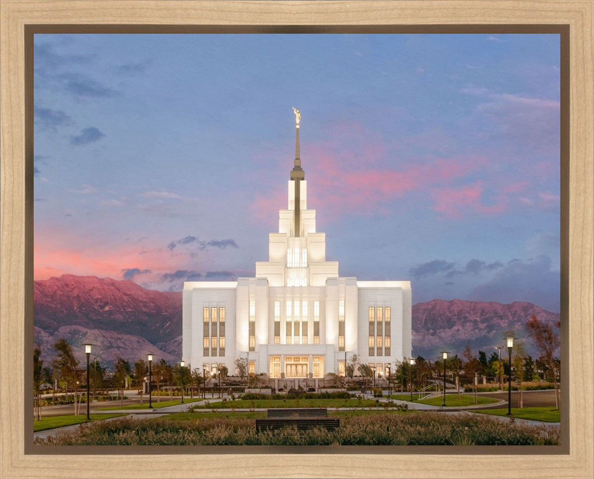 Saratoga Springs Timpanogos Glow Gallery Wrap