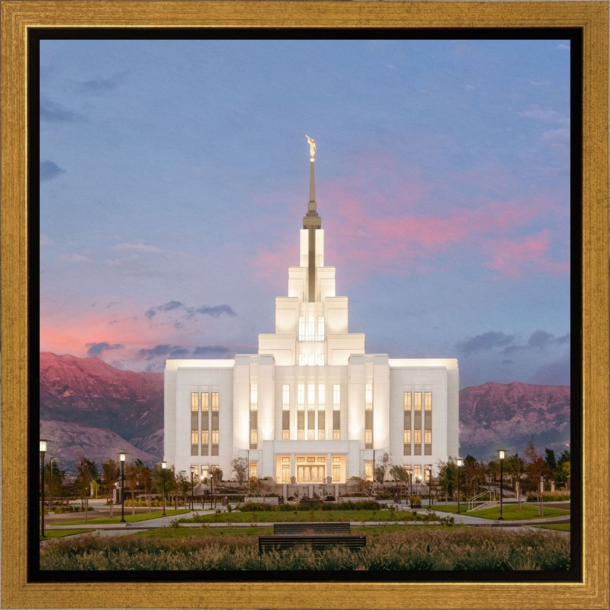 Saratoga Springs Timpanogos Glow Gallery Wrap