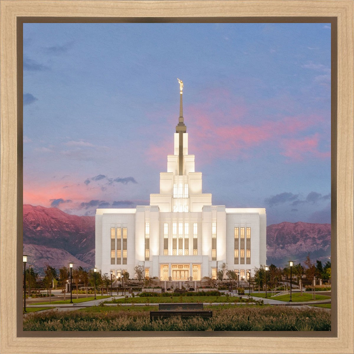 Saratoga Springs Timpanogos Glow Gallery Wrap