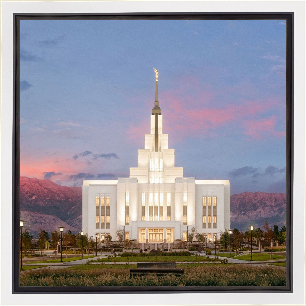 Saratoga Springs Timpanogos Glow Gallery Wrap