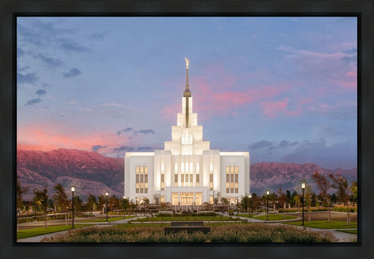 Saratoga Springs Timpanogos Glow Gallery Wrap