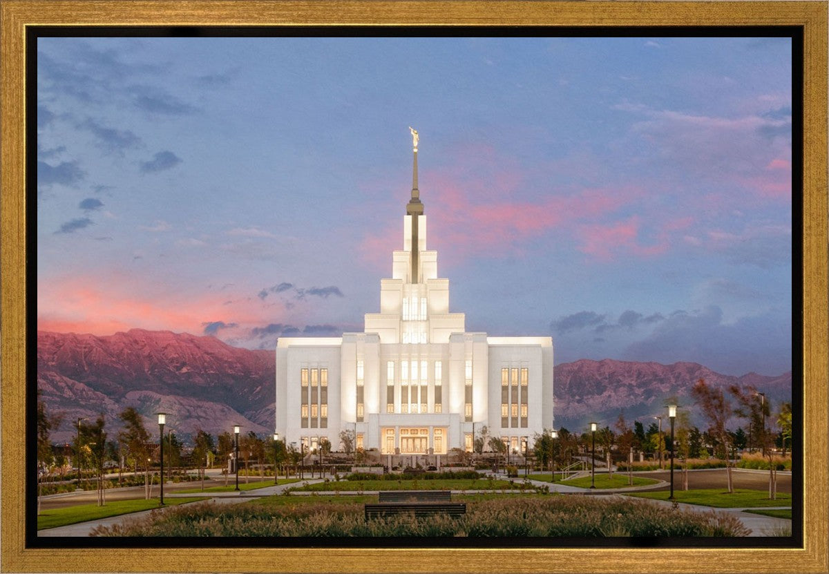 Saratoga Springs Timpanogos Glow Gallery Wrap