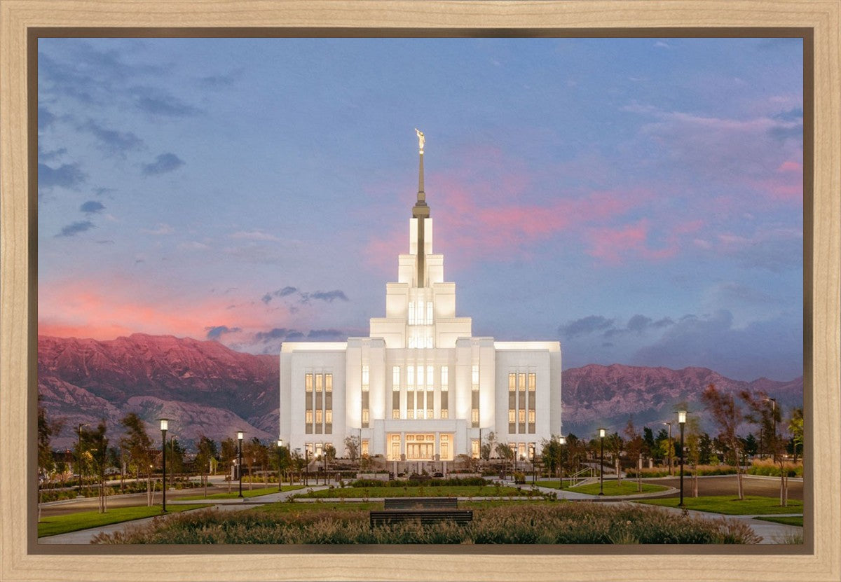 Saratoga Springs Timpanogos Glow Gallery Wrap