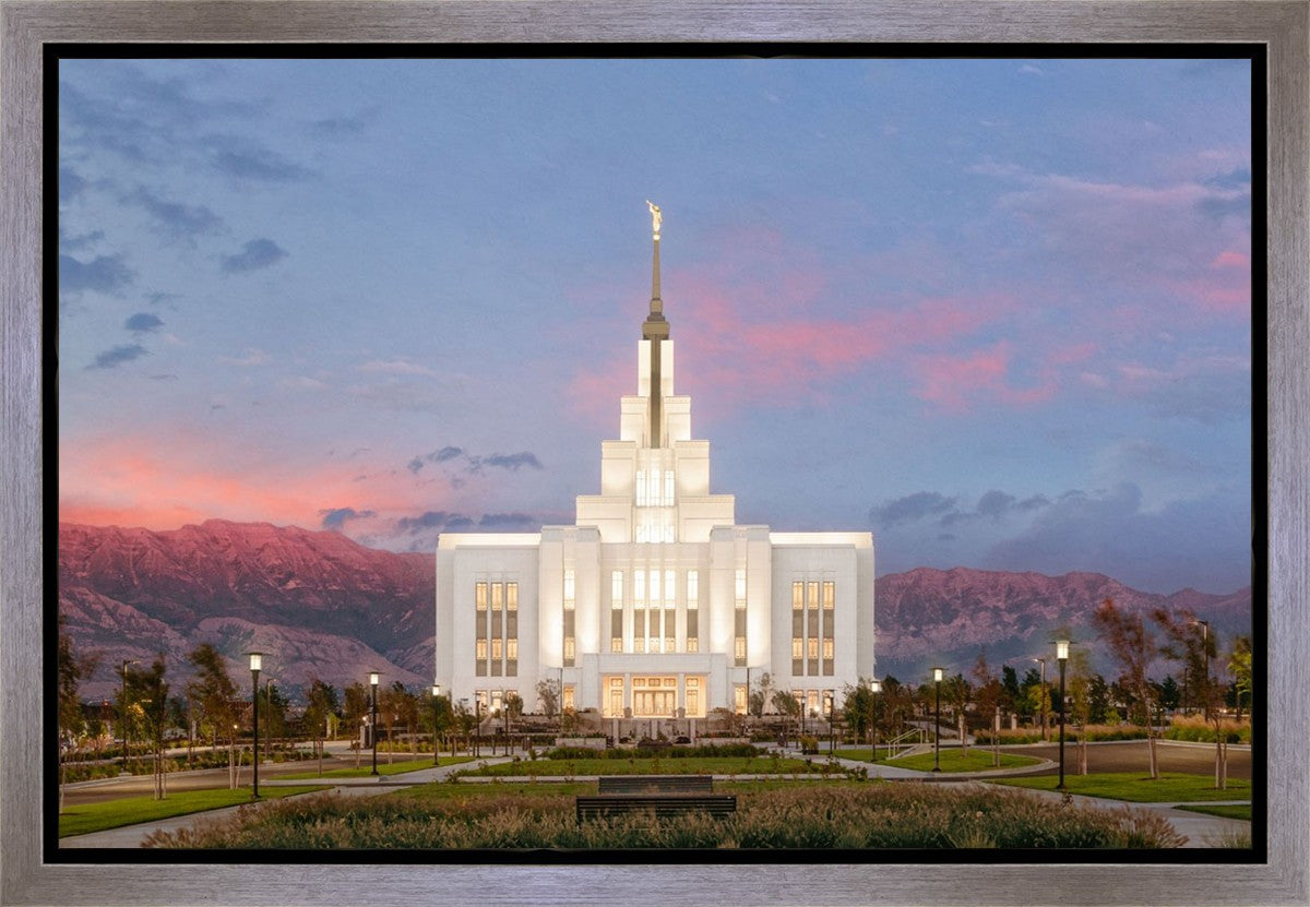 Saratoga Springs Timpanogos Glow Gallery Wrap