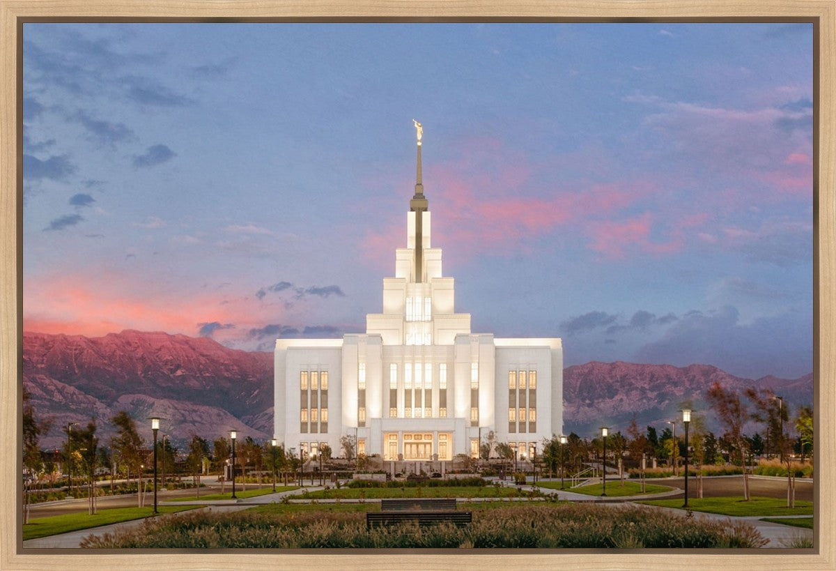Saratoga Springs Timpanogos Glow Gallery Wrap