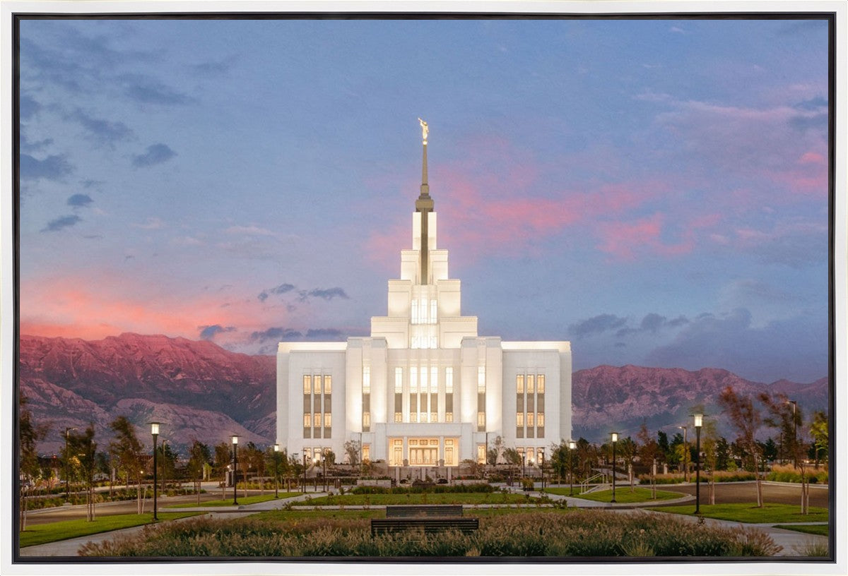 Saratoga Springs Timpanogos Glow Gallery Wrap