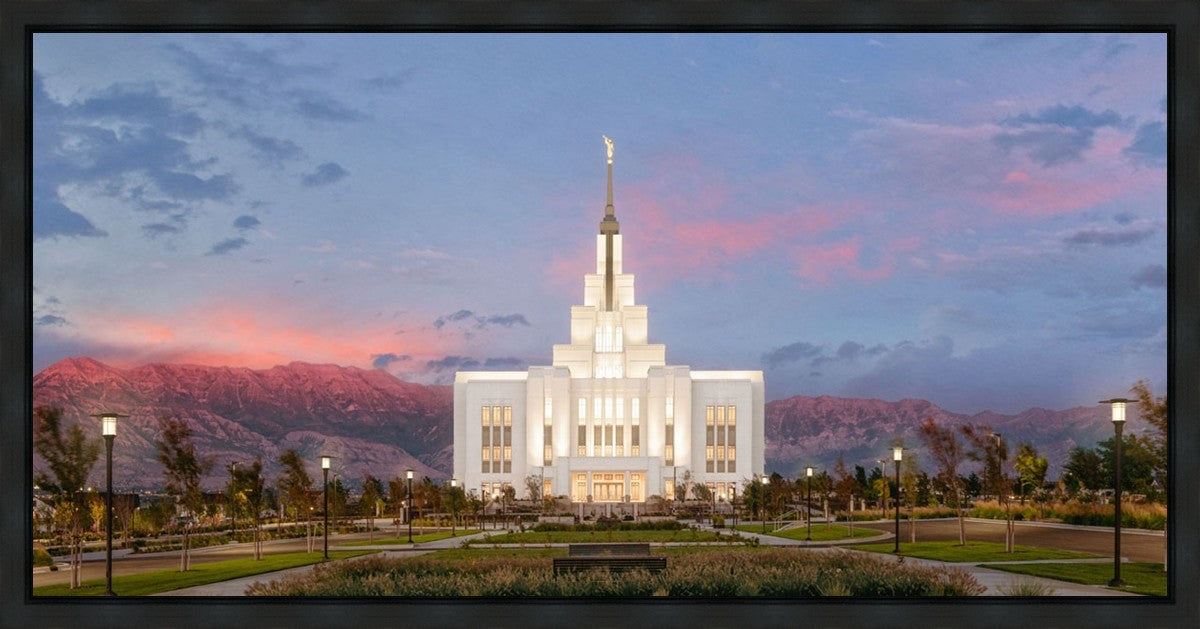 Saratoga Springs Timpanogos Glow Gallery Wrap