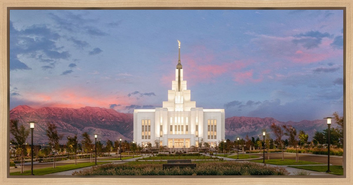 Saratoga Springs Timpanogos Glow Gallery Wrap