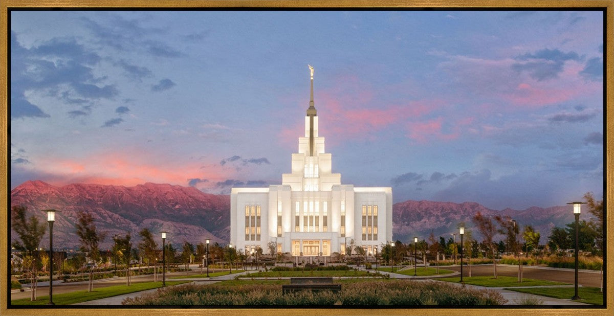 Saratoga Springs Timpanogos Glow Gallery Wrap