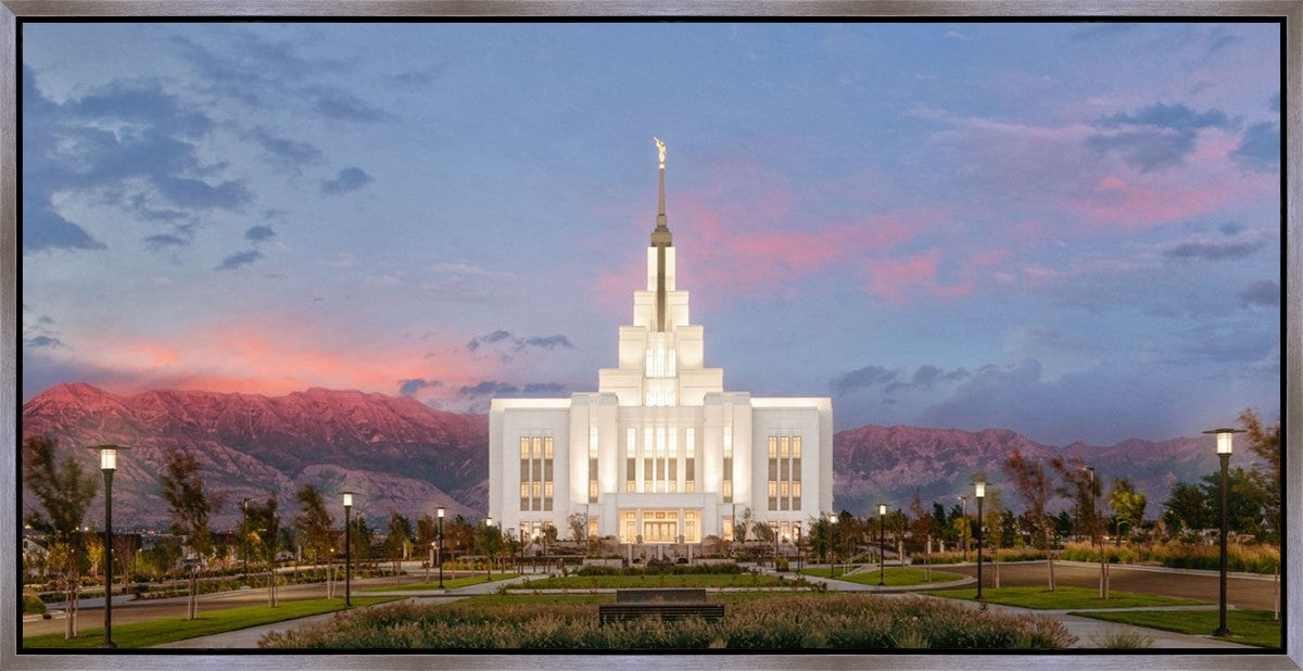 Saratoga Springs Timpanogos Glow Gallery Wrap