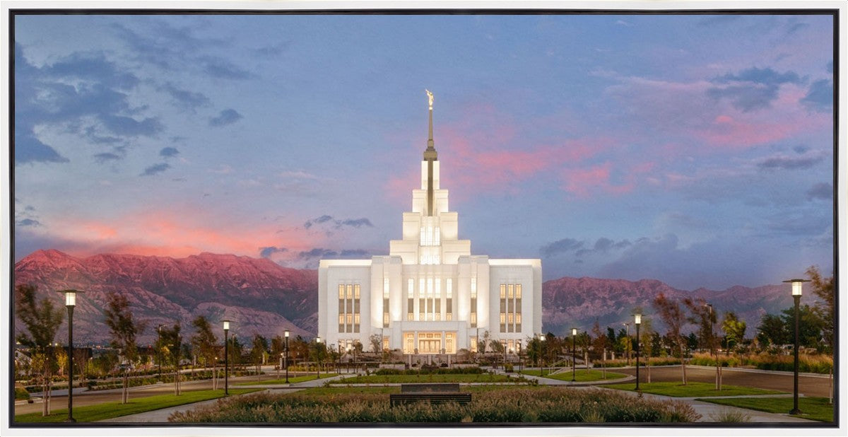 Saratoga Springs Timpanogos Glow Gallery Wrap